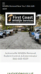 Mobile Screenshot of firstcoastwildlife.com